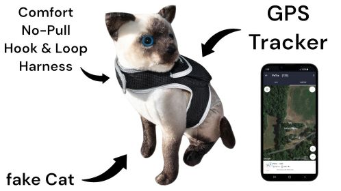 Dog Cat Security Monitoring Portable Mini GSM GPS Realtime Pet Tracker Size:XL